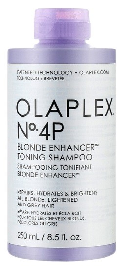 OLAPLEX No.4P BLONDE ENHANCER TONING SHAMPOO 250 ml / Тонирующий шампунь для светлых волос