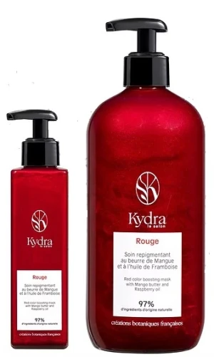 Маска оттеночная Kydra Le Salon Red Color Boosting Mask with mango butter and raspberry  «Красный» 500 мл