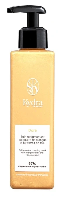 Маска оттеночная Kydra Le Salon Golden Color Boosting Mask with mango butter and honey «Золотой» 190 мл