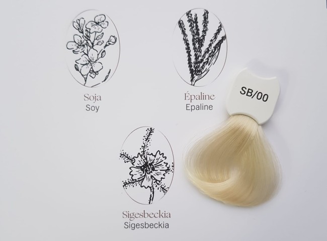 Kydra Le Salon Blonde Beauty SB00  Крем-краска для волос "Экстра Светлый Блонд" с экстрактом сигезбекии, сои, эпалина, 60мл.