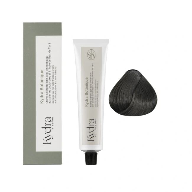 Kydra Botanique Ammonia-free hair color 4/11 Intense Ash Brown (плотный пепел, интенсивный). Крем-краска для волос без аммиака на основе растительных пигментов 60мл Kydra Botanique Ammonia-free hair color 4/11 Intense Ash Brown (плотный пепел, интенсивный). Крем-краска для волос без аммиака на основе растительных пигментов 60мл