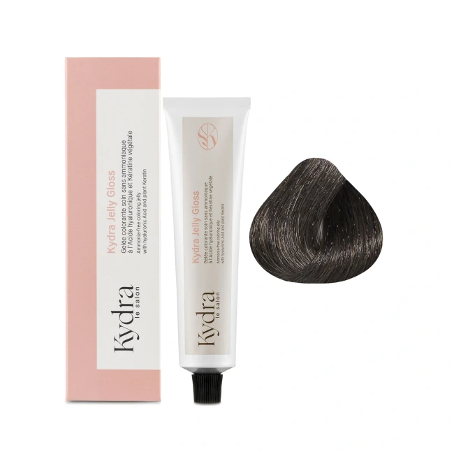 KYDRA JELLY GLOSS AMMONIA-FREE COLORING JELLY 4 KYDRA JELLY GLOSS Стойкий тонирующий глосс-гель 60мл KYDRA JELLY GLOSS AMMONIA-FREE COLORING JELLY 4 KYDRA JELLY GLOSS Стойкий тонирующий глосс-гель 60мл