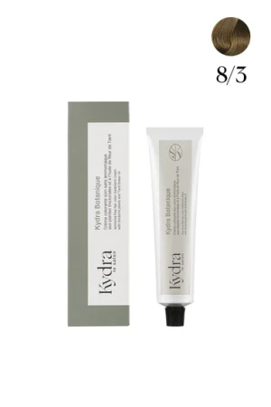 Kydra Botanique Ammonia-free hair color treatment cream with tinctorial plants and Tiare flower oil 8/3 Light Golden Blonde Крем-краска для волос без аммиака на основе растительных пигментов Kydra Botanique 60мл