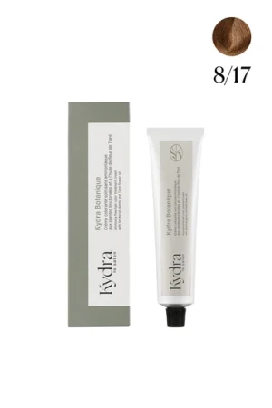 Kydra Botanique Ammonia-free hair color treatment cream with tinctorial plants and Tiare flower oil 8/17 Light Ash Chestnut Blonde Крем-краска для волос без аммиака на основе растительных пигментов Kydra Botanique 60мл