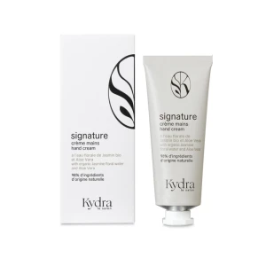 Signature hand cream with organic jasmine floral water and aloe vera Увлажняющий крем для рук с органической жасминовой цветочной водой и алоэ вера 50мл